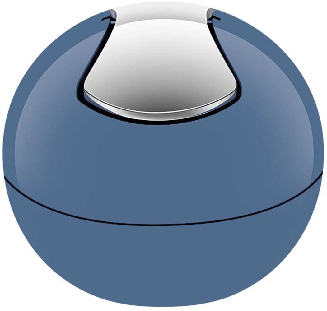 Spirella 'Bowl' Abfalleimer, blau matt, 1 Liter Bild 1