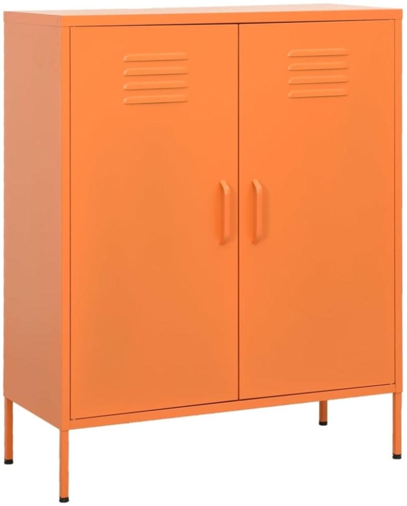 vidaXL Lagerschrank Orange 80x35x101,5 cm Stahl [336165] Bild 1