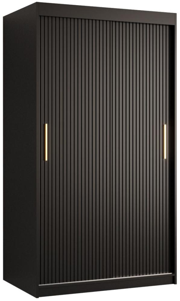 'Kirtan Slim 1' Kleiderschrank, schwarz, 100 cm Bild 1