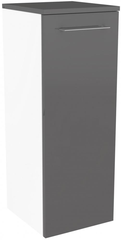 Fackelmann LIMA Midischrank 30 cm, Weiß/Grau Bild 1