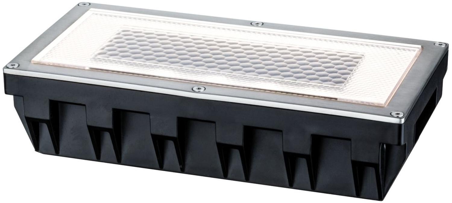 Paulmann No. 93775 Bodeneinbauleuchten-Set Solar Box LED Edelstahl, 1er Set Bild 1
