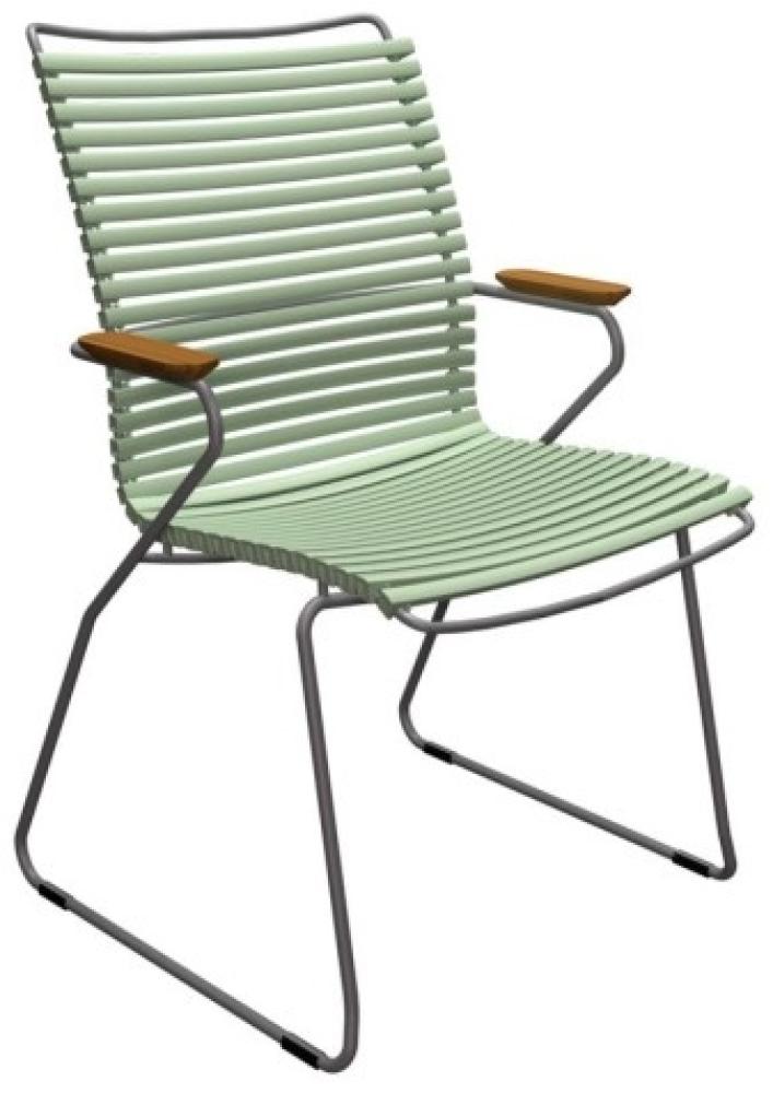 Outdoor Stuhl Click hohe Rückenlehne pastellgrün Bild 1