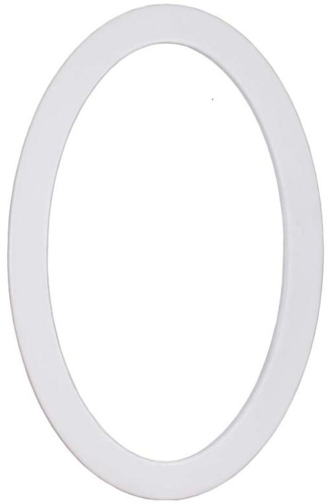 Vintage Spiegel weiß Oval Bild 1