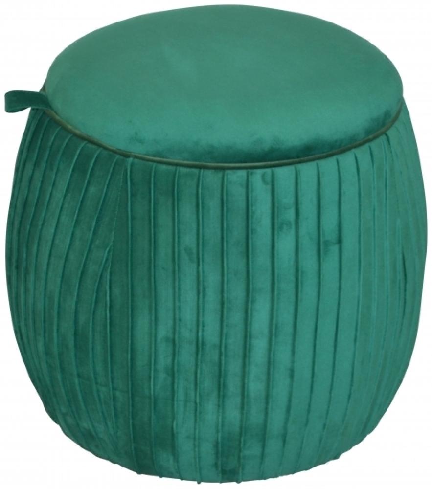 Sitzhocker mit Stauraum "Anna" grün Bild 1