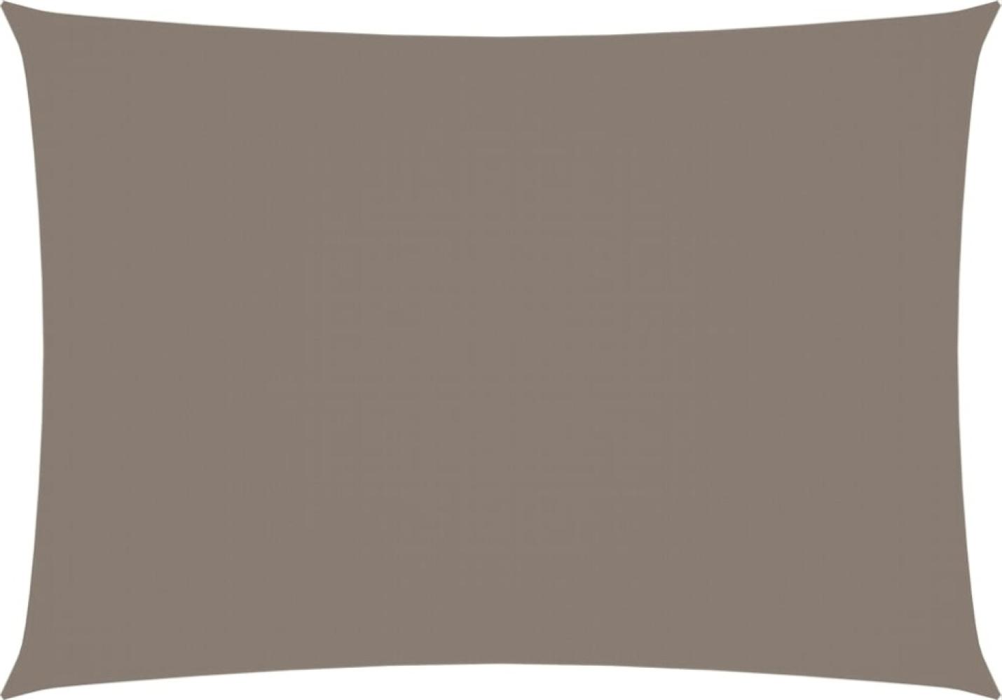 Sonnensegel Oxford-Gewebe Rechteckig 4x5 m Taupe Bild 1