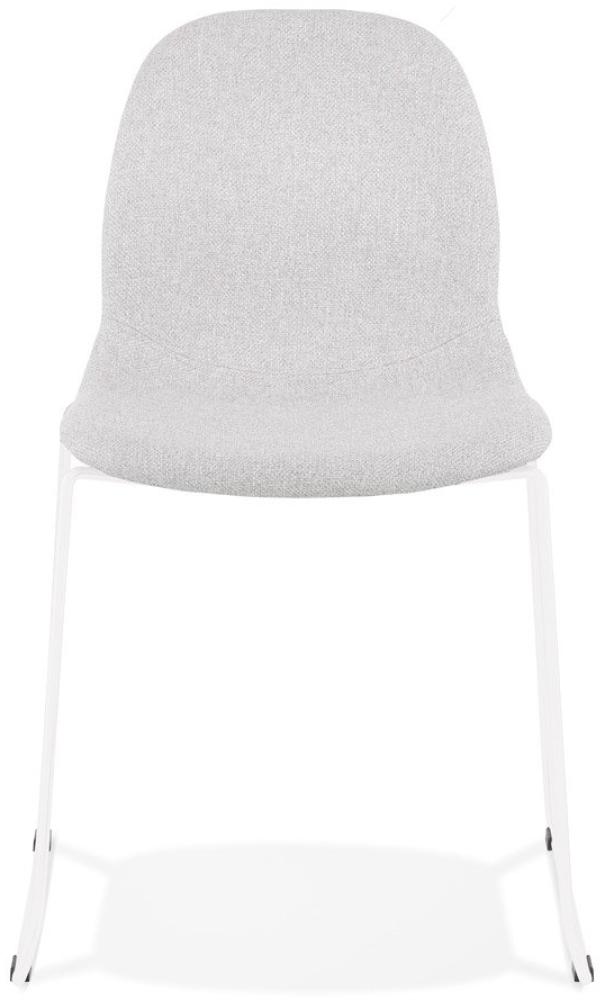 Kokoon Design Stuhl Silento Hellgrau und Weiß Bild 1