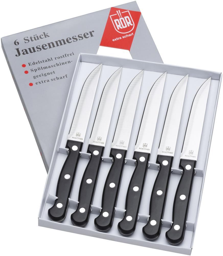 RÖR | Jausenmesser Set | 6er Pack | ideal für Brotzeit & Jause | scharfe Klinge | ergonomischer Griff | robust & langlebig Bild 1