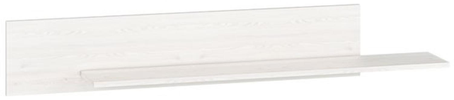 Wandregal "Blanco" Wandboard 138cm Pinie weiß grau MDF Bild 1