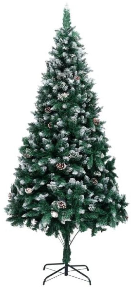 vidaXL Künstlicher Weihnachtsbaum mit Zapfen und Schnee 240 cm Bild 1