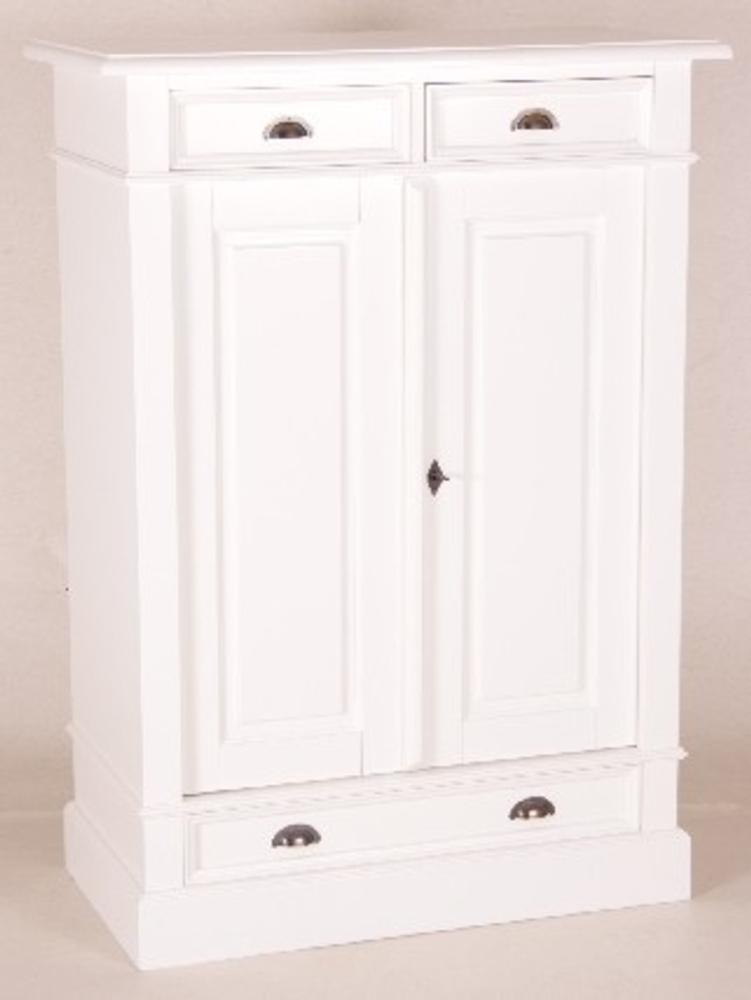 Casa Padrino Shabby Chic Landhaus Stil Kommode Weiß B 100 H 141 cm Möbel Diele Esszimmer Schrank Bild 1