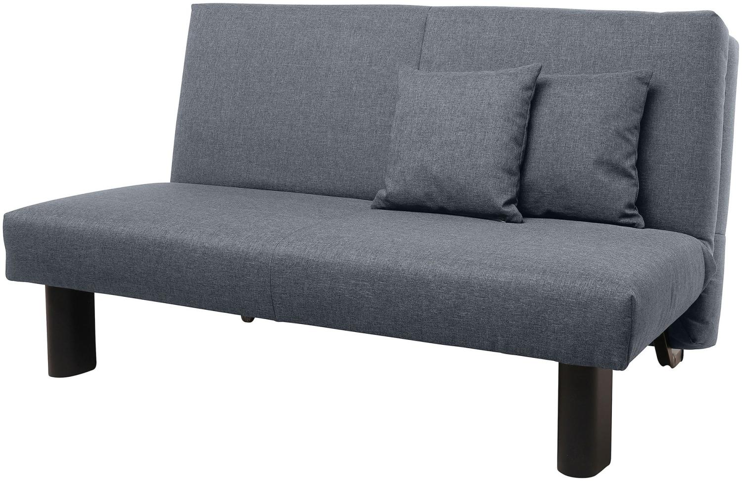 Faltsofa Kalomira Bezug Flachgewebe Metall schwarz / denim 21494 Bild 1