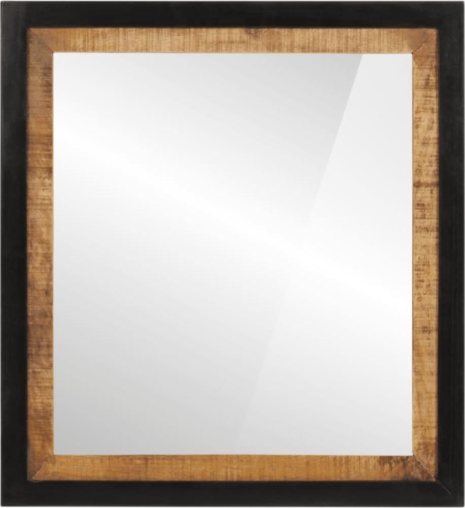 vidaXL Badspiegel 55x1x60 cm Glas und Massivholz Mango Bild 1