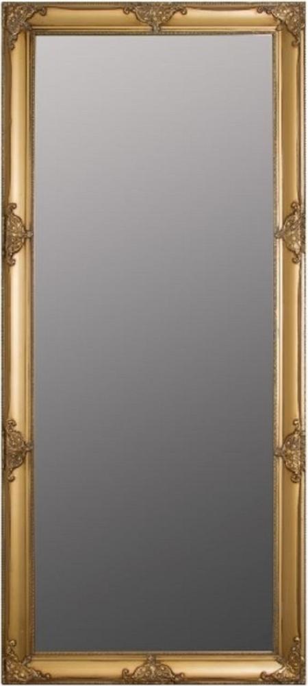 Casa Padrino Barock Wandspiegel Gold 72 x H. 162 cm - Handgefertigter Barock Spiegel mit Holzrahmen und wunderschönen Verzierungen Bild 1
