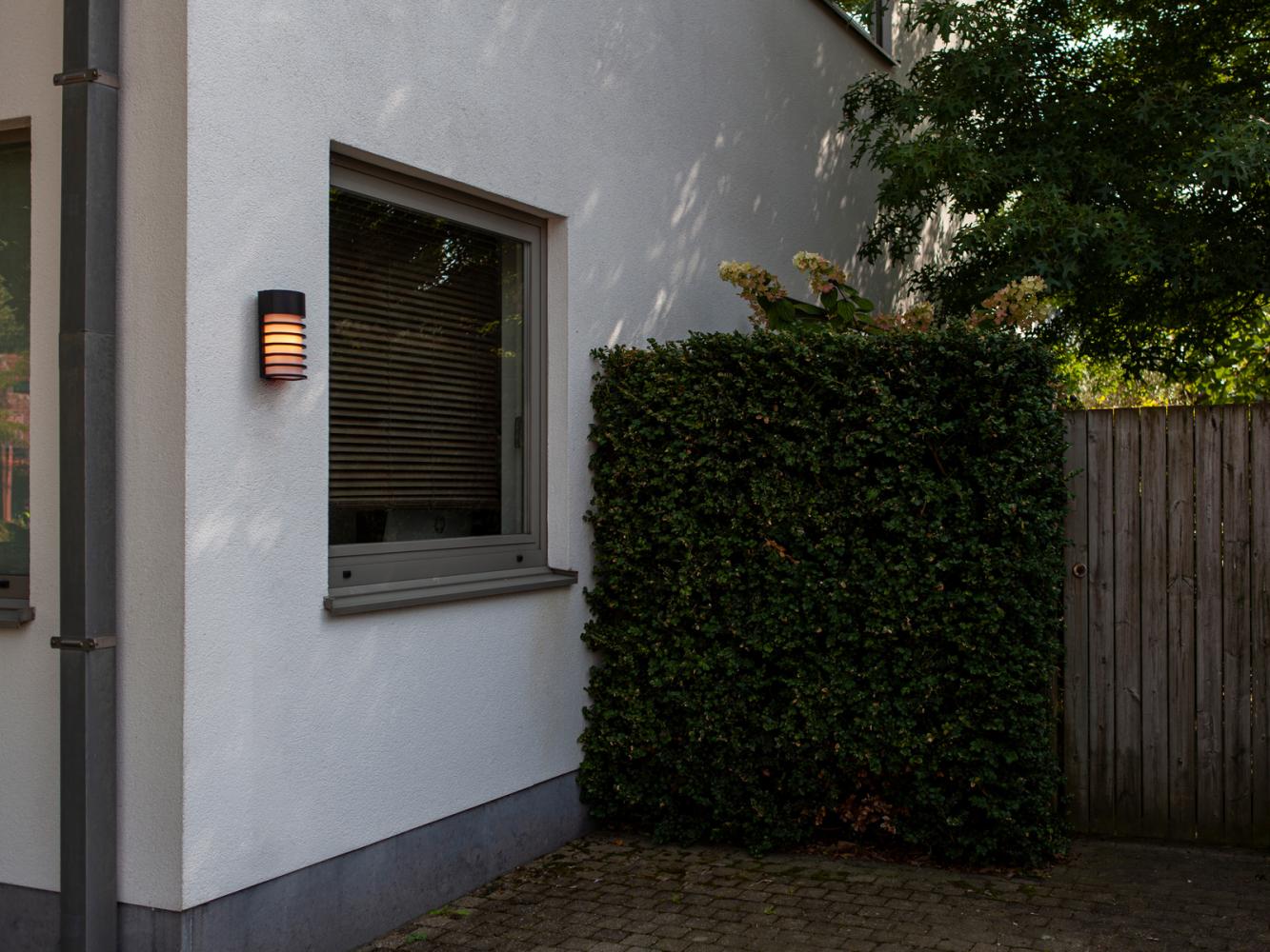 LED Außenwandleuchte Retro Design ALU Schwarz, IP54, 24x13cm Bild 1