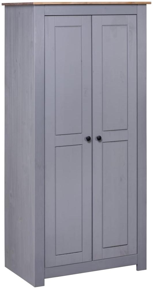 Kleiderschrank Grau 80x50x171,5 cm Kiefernholz Panama Bild 1