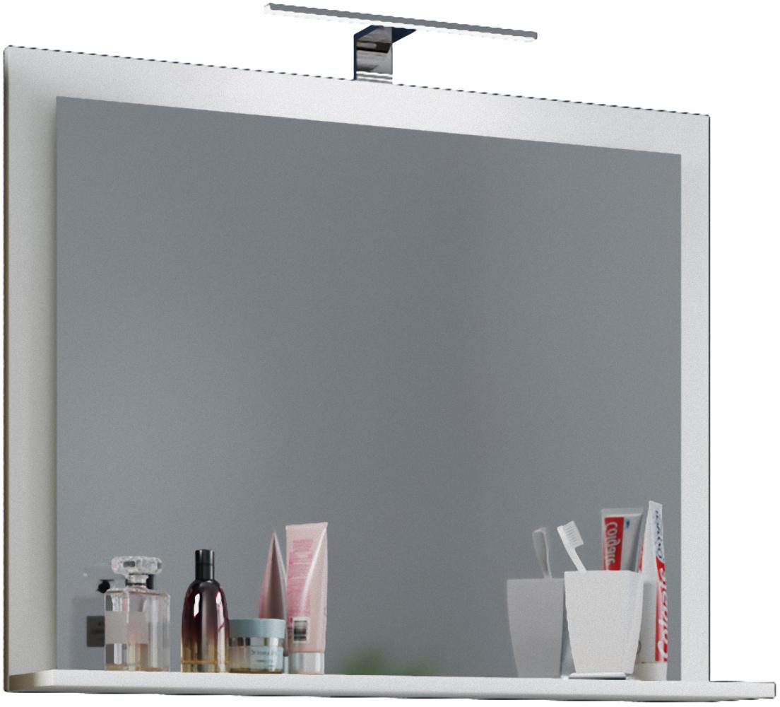 Badspiegel Wandspiegel Badezimmer Bad Spiegel Regal Badezimmerspiegel weiss Bild 1