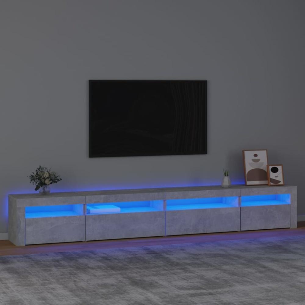 TV-Schrank mit LED-Leuchten Betongrau [3152749] Bild 1