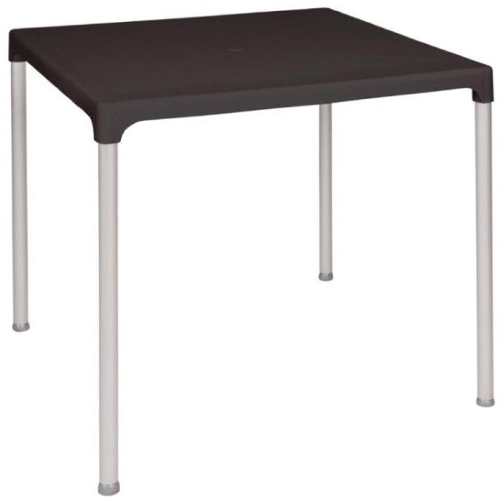 Bolero viereckiger Tisch Kunststoff schwarz 75cm Bild 1