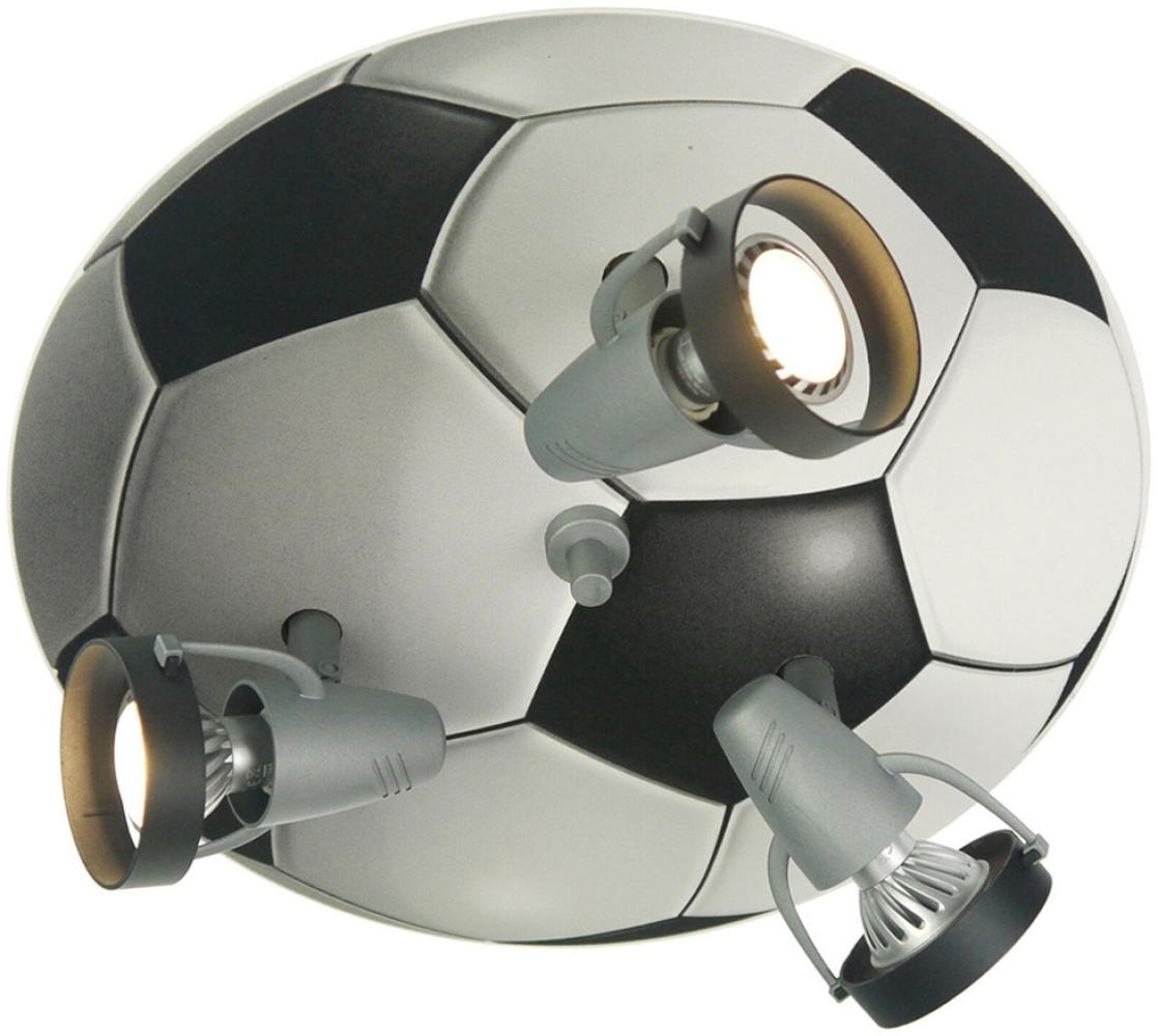 LED Deckenstrahler FUSSBALL 3flammig, Spots schwenkbar, Fussball-Strahler Bild 1