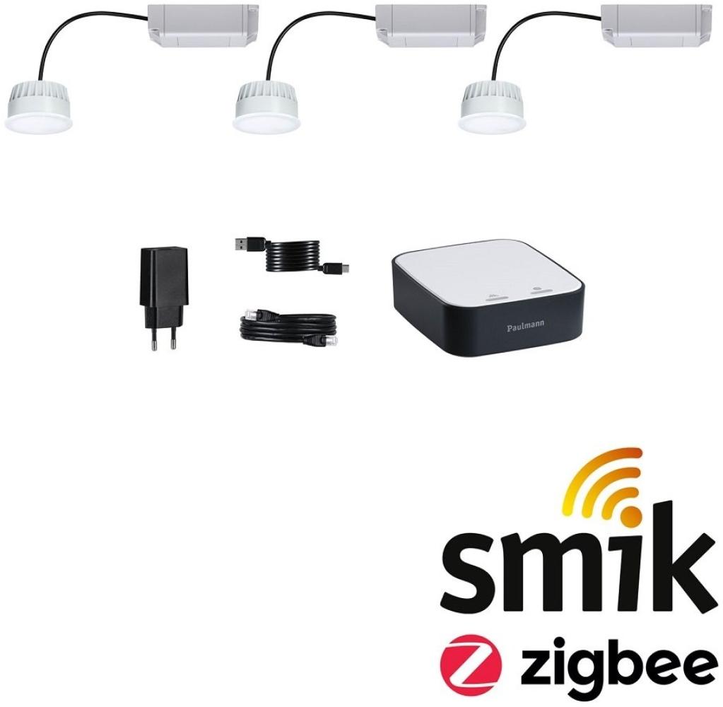 Paulmann 5182 Bundle Zigbee smik Gateway LED Modul Einbauleuchte RGBW Set Bild 1