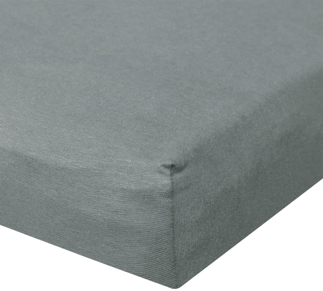 BettwarenShop Jersey Spannbetttuch Ultra-Stretch|200x220 - 220x240 cm| anthrazit Bild 1