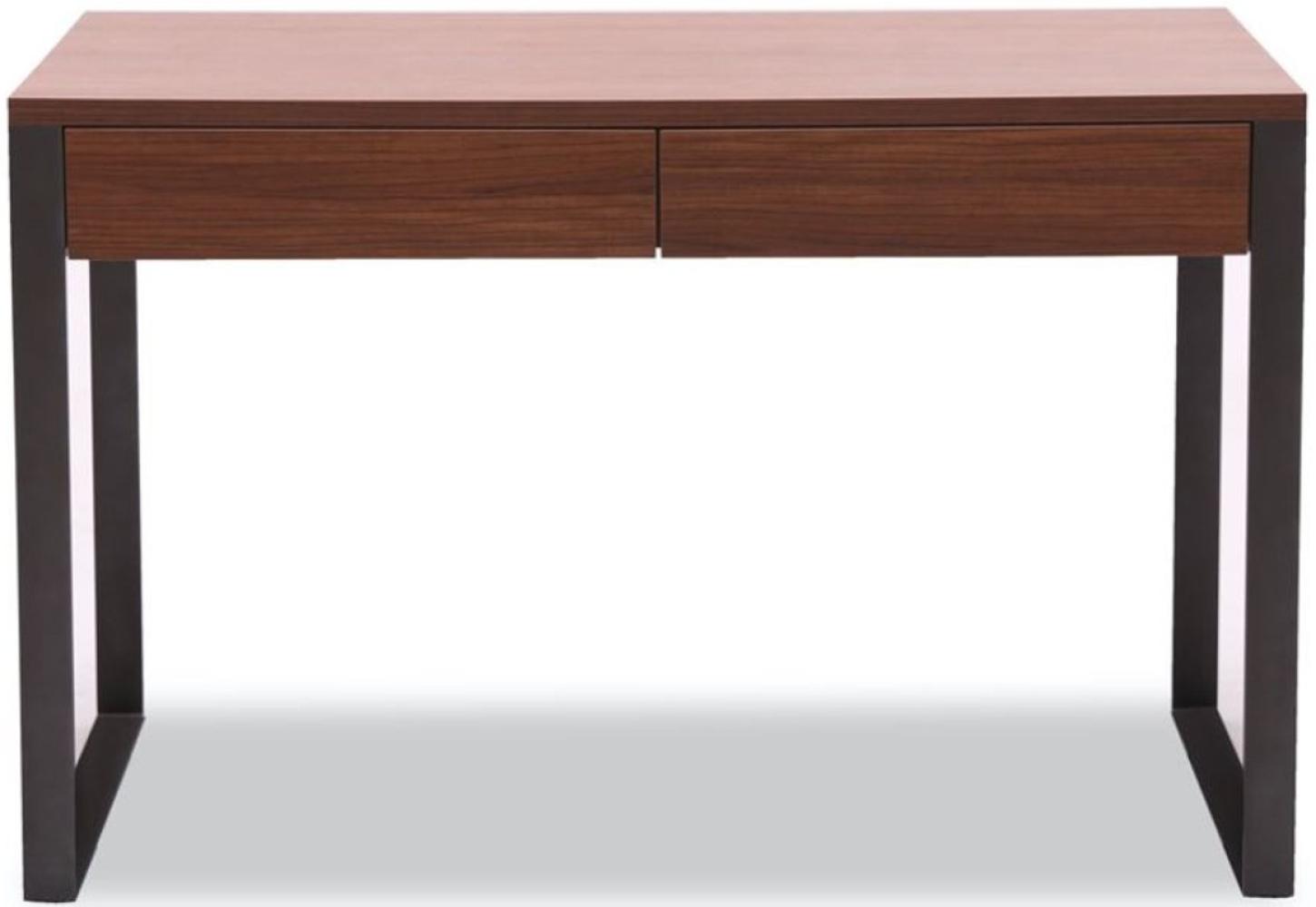 Casa Padrino Luxus Schreibtisch 120 x 60 x H. 78 cm - Verschiedene Farben - Moderner Schreibtisch mit 2 Schubladen und pulverbeschichteten Stahlbeinen Bild 1
