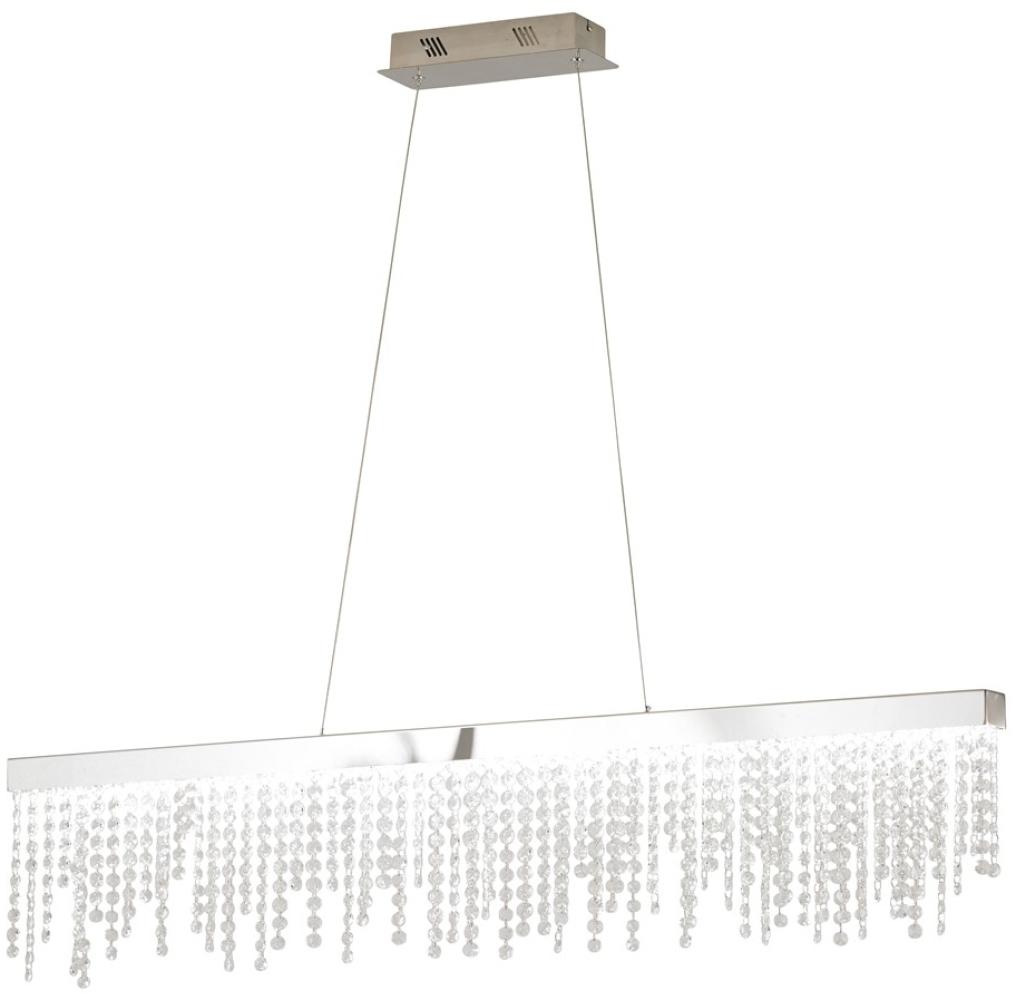 Eglo 39284 LED Pendelleuchte ANTELAO mit Kristallen chrom klar L:115cm B:9cm H:150cm Bild 1