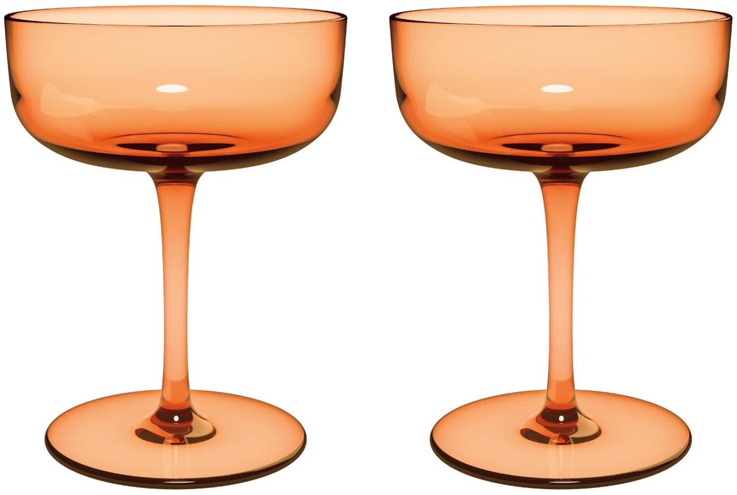 like. by Villeroy & Boch Like Glass Sektschale / Dessertschale 100 ml 2er Set Apricot - DS Bild 1