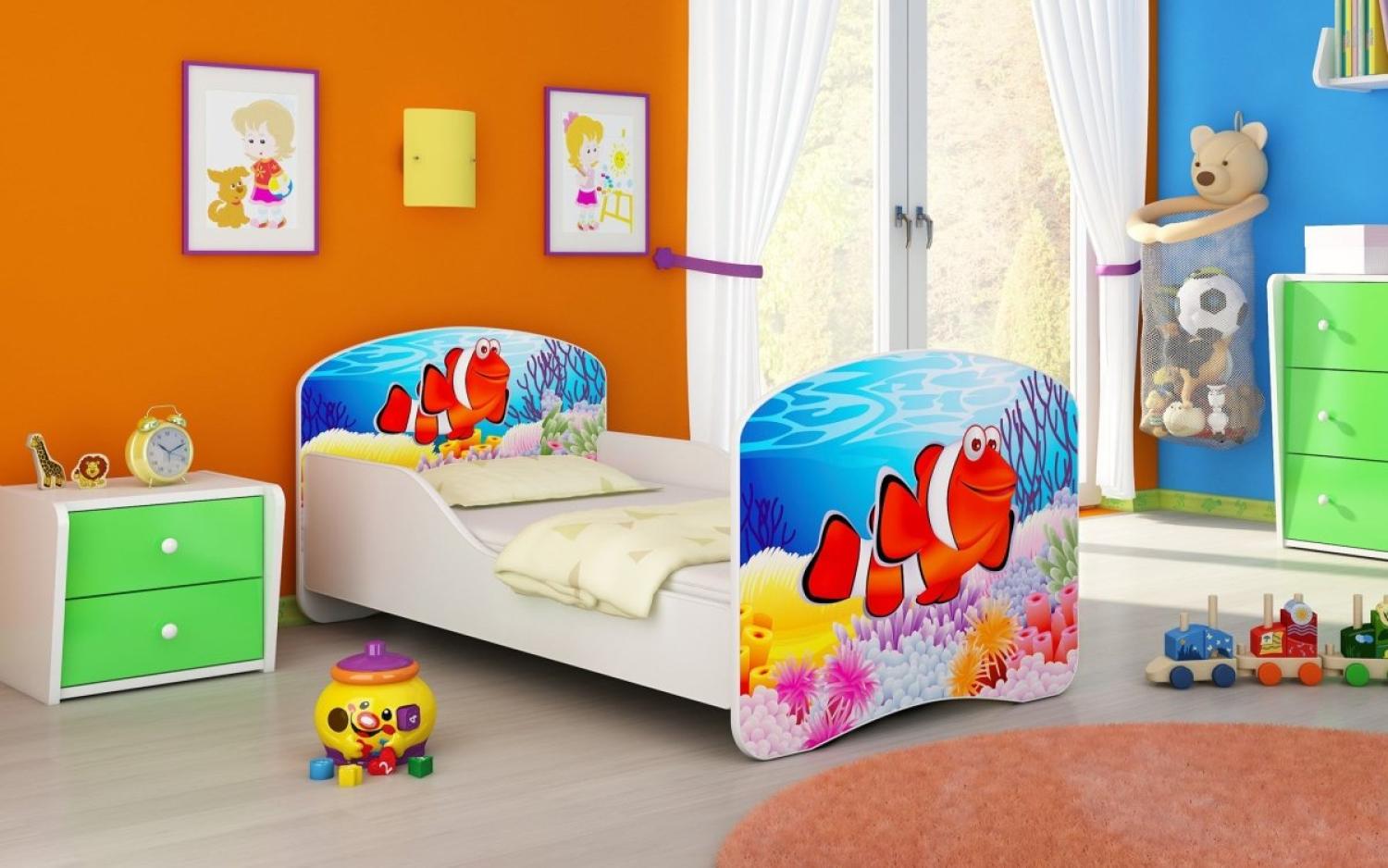 Kinderbett Milena mit verschiedenen Mustern 160x80 Ocean Bild 1