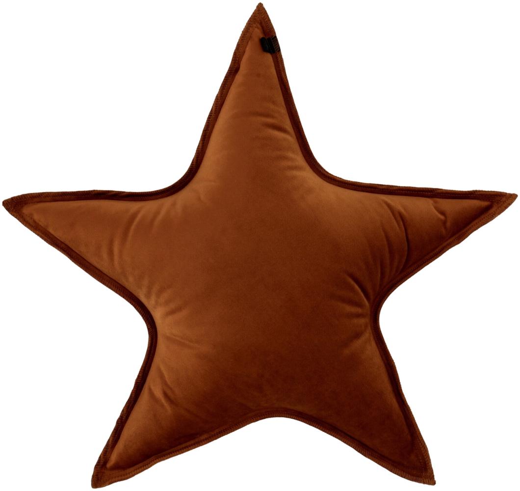 Overseas Star Kissen,Velourstoff aus 100% Polyester in Copper, 50 x 50 cm Bild 1