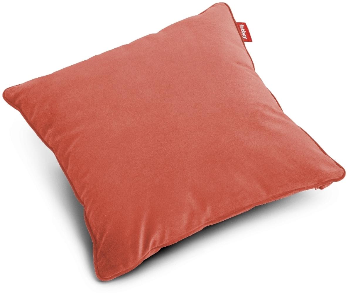 Square Pillow Velvet, recycled Rhubarb - 50 x 50 cm Kissen by fatboy Bild 1