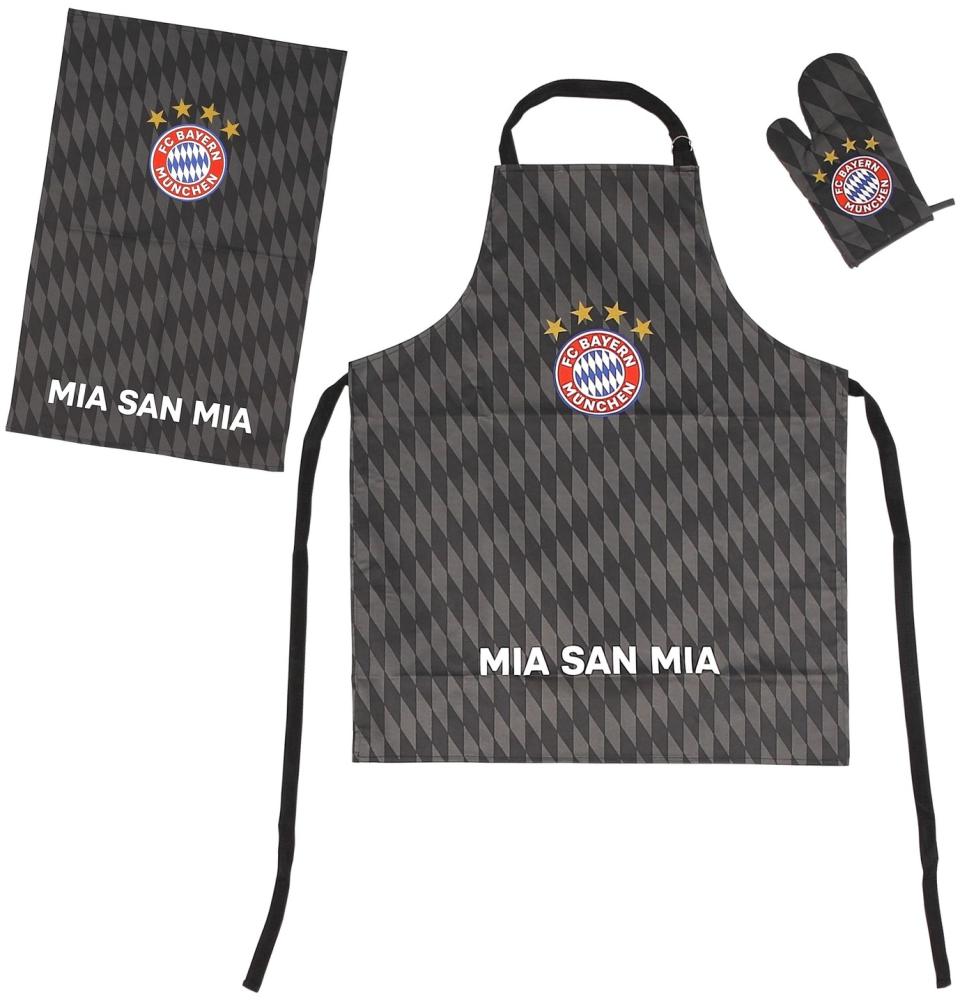 FC Bayern München Grill-Set 3-teilig anthrazit Bild 1