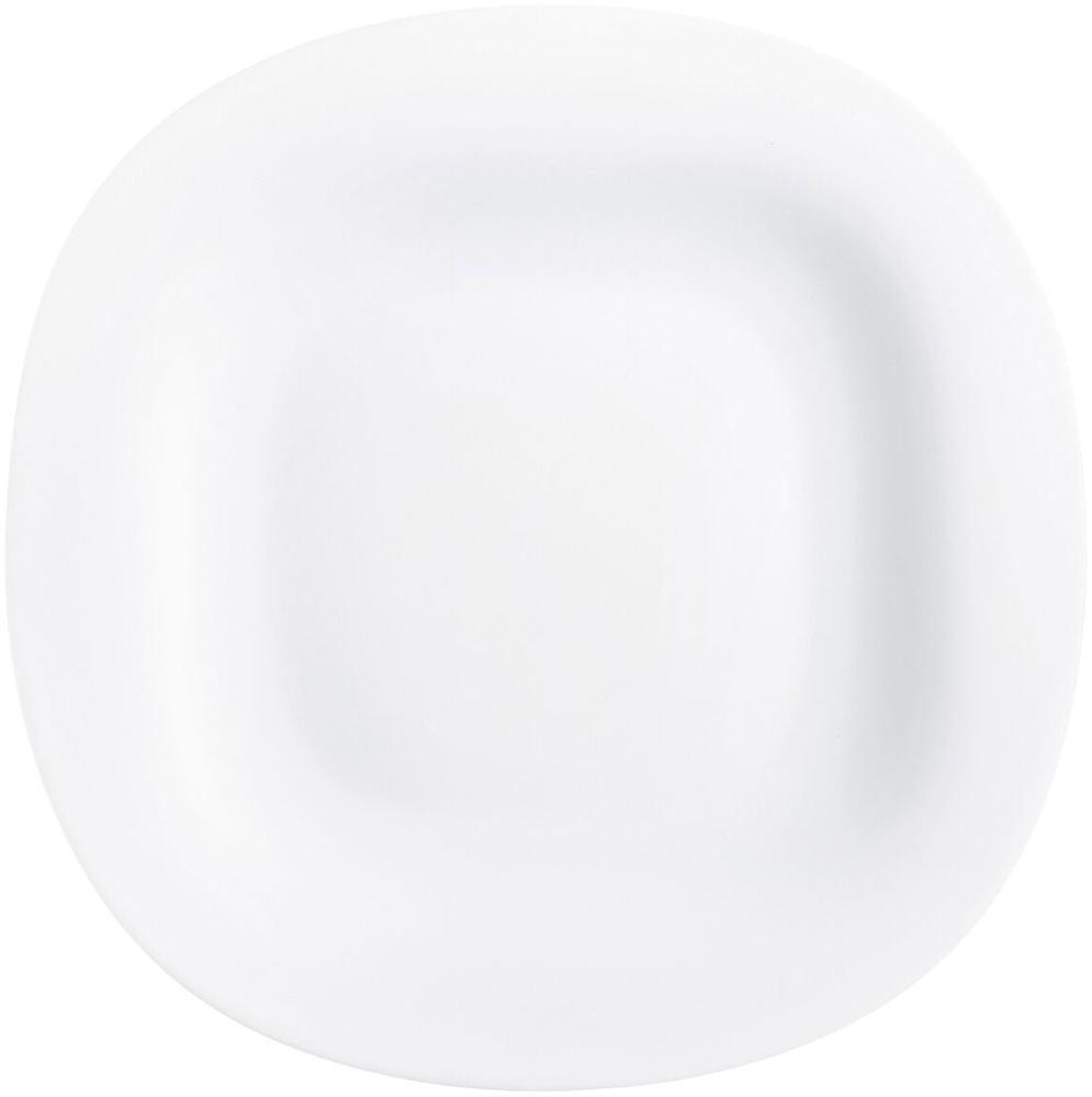 Flad plade Luminarc Carine Weiß Glas (Ø 26 cm) (24 Stück) Bild 1