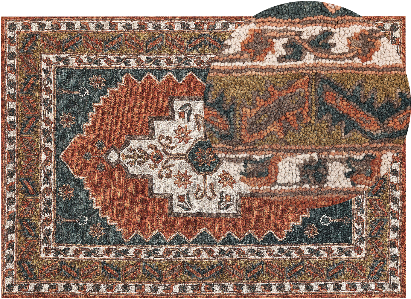 Teppich Wolle bunt 160 x 230 cm GELINKAYA Bild 1