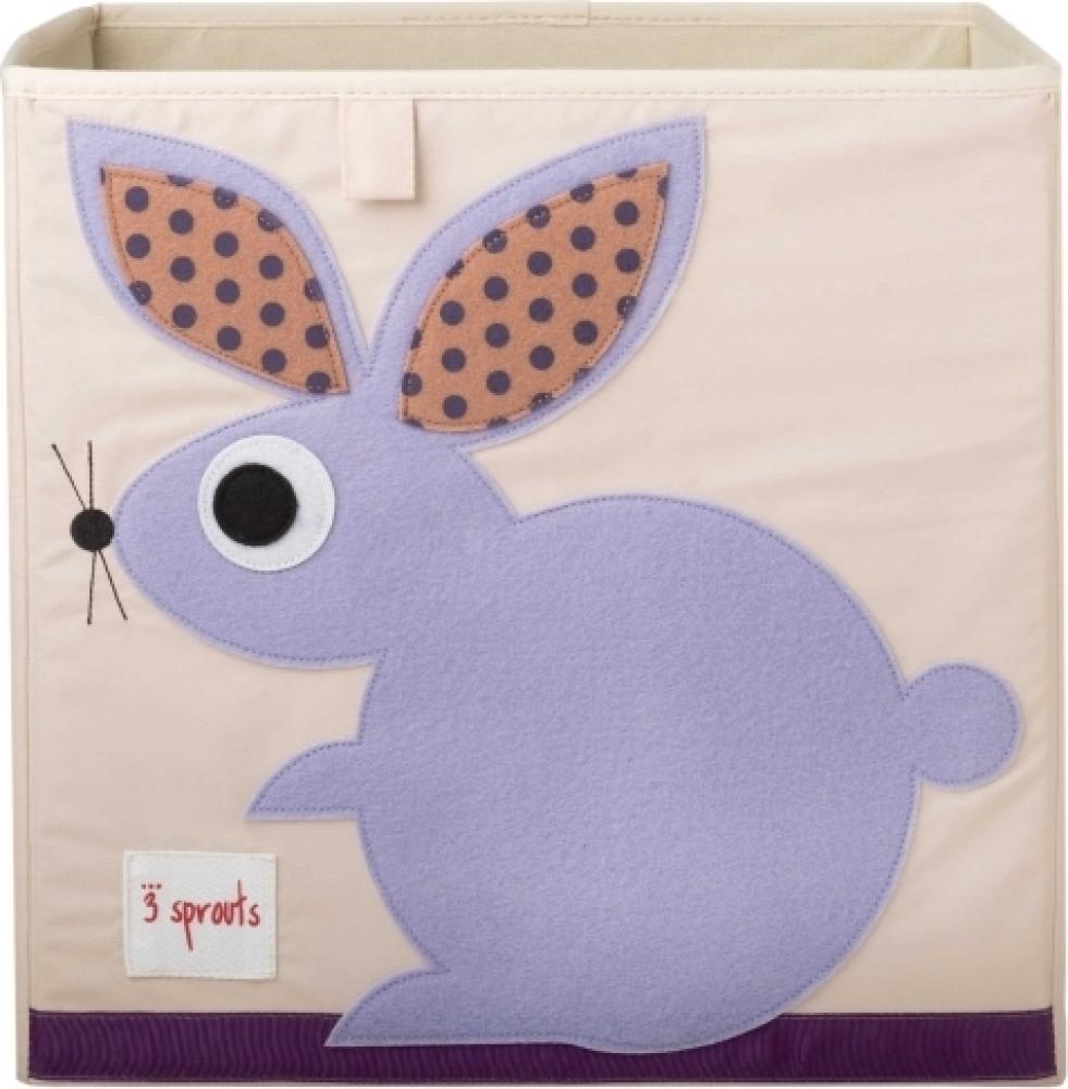 Aufbewahrung im Kinderzimmer mit Hase Spielzeugbox, 33 x 33x 33 cm, von 3 sprouts Bild 1