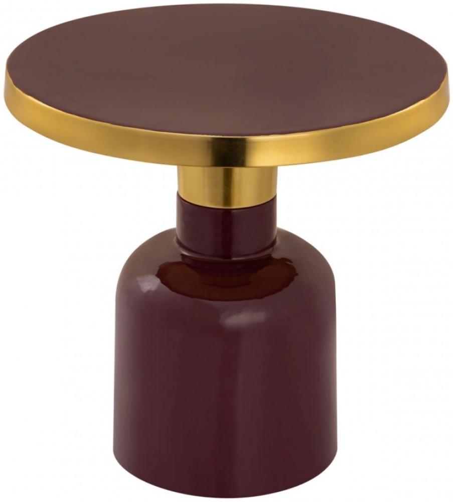 Mila Möbel Beistelltisch rund Glam : Farbe - Purple Bild 1