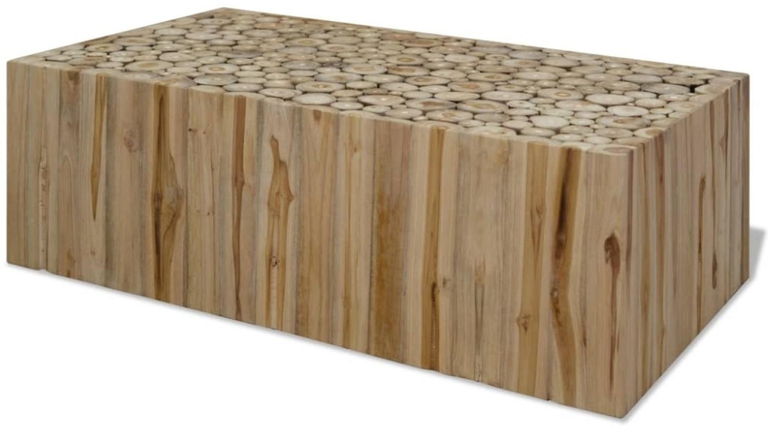 vidaXL Couchtisch Echtes Teakholz 90x50x30 cm Bild 1