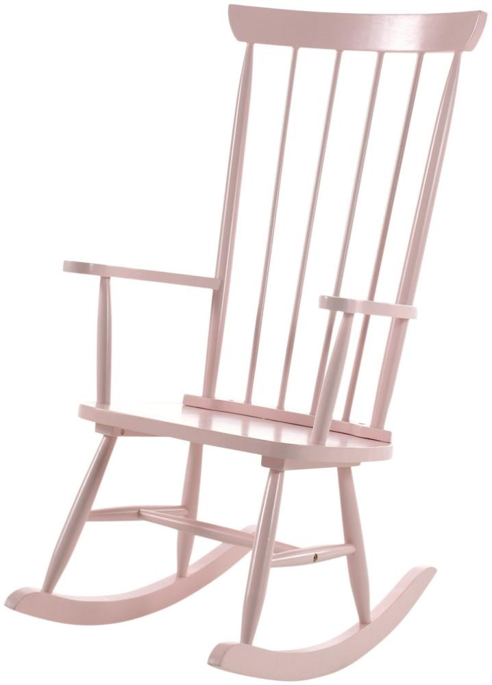 Rocking Chair Schaukelstuhl Gummibaum Rosa Bild 1