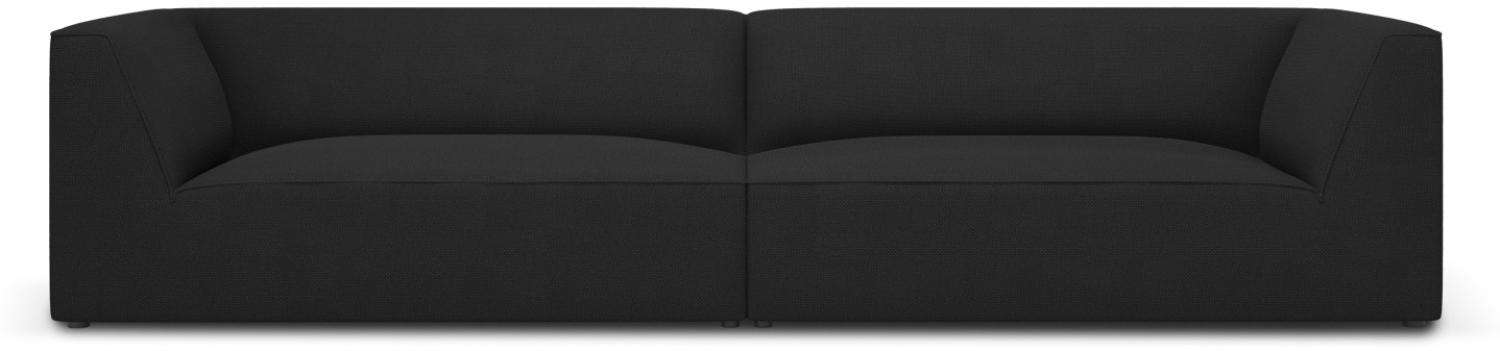 Micadoni 4-Sitzer Sofa Ruby | Bezug Black | Beinfarbe Black Plastic Bild 1