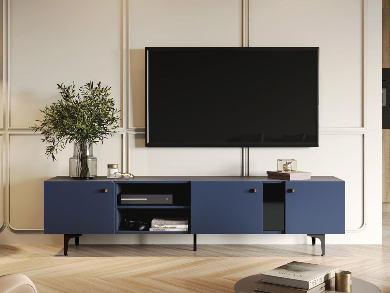 TV-Lowboard 200 3D Colours CS-05, Farbe: Marineblau Bild 1
