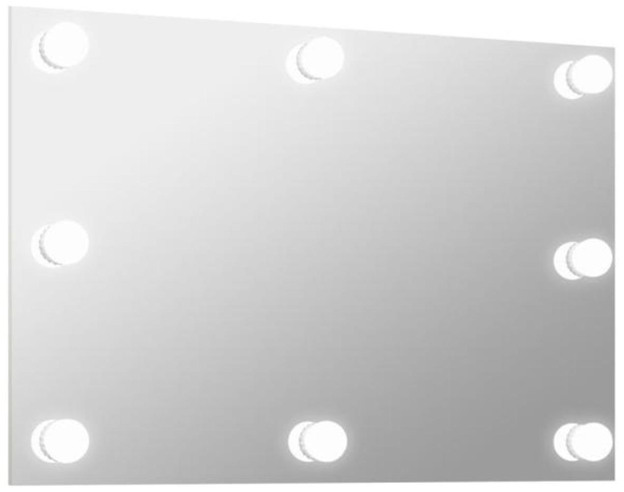 vidaXL Wandspiegel ohne Rahmen mit LED-Beleuchtung Rechteckig Glas, Mit Beleuchtung [3078645] Bild 1