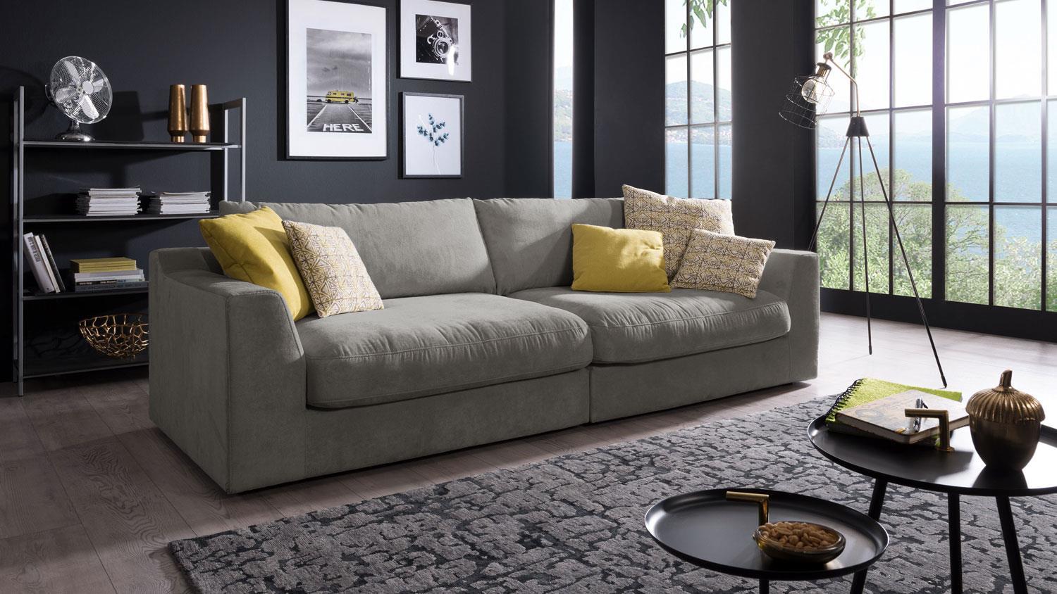 Big Sofa FULTON 3-Sitzer in Stoff savannah 274 cm Bild 1