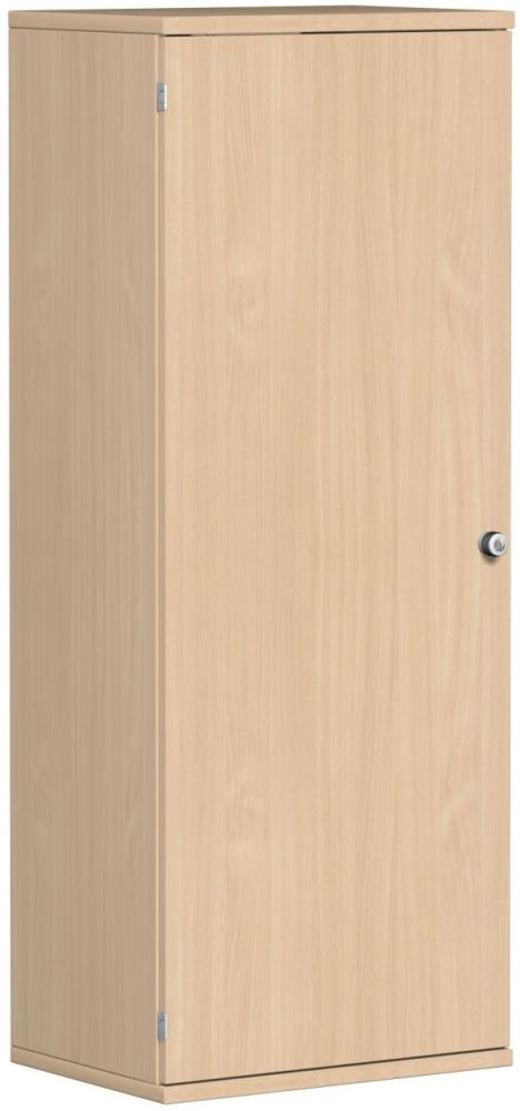 Garderobenschrank mit ausziehbarem Garderobenhalter, 60x42x154cm, Buche Bild 1