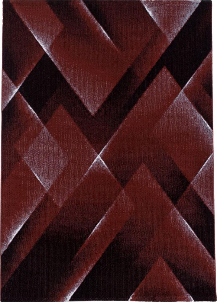 Kurzflor Teppich Clara rechteckig - 140x200 cm - Rot Bild 1