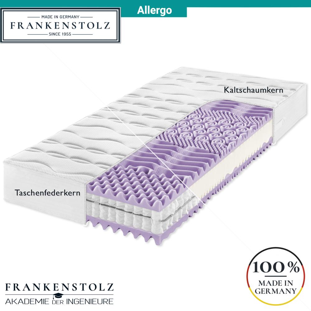 Frankenstolz Allergo Matratze perfekt für Allergiker 180x200 cm, H2, Taschenfedern Bild 1