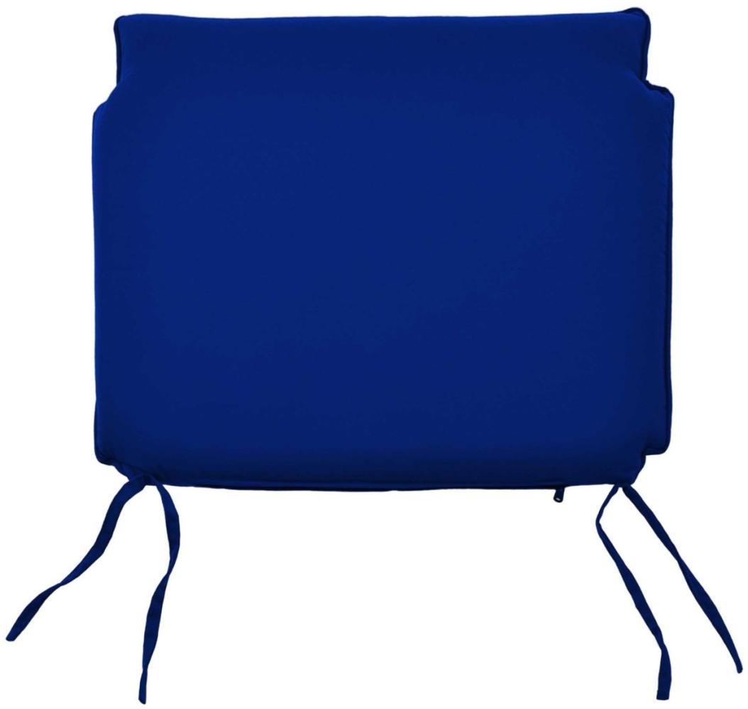 Sitzauflage 48 cm x 50 cm für Stapelstuhl Bari / Cosenza - blau Bild 1