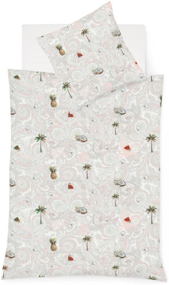 Fleuresse Mako-Satin Bettwäsche 135x200 Paisley Urlaub Strand Wende 114352-02 Bild 1