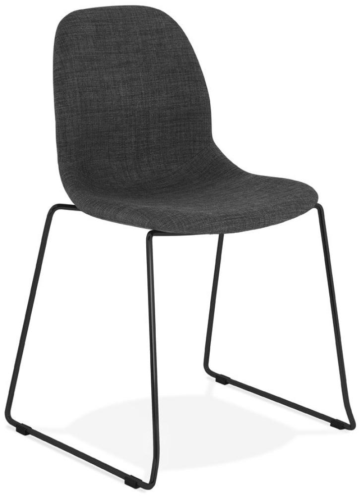 Kokoon Design Stuhl Silento Dunkelgrau und Schwarz Bild 1