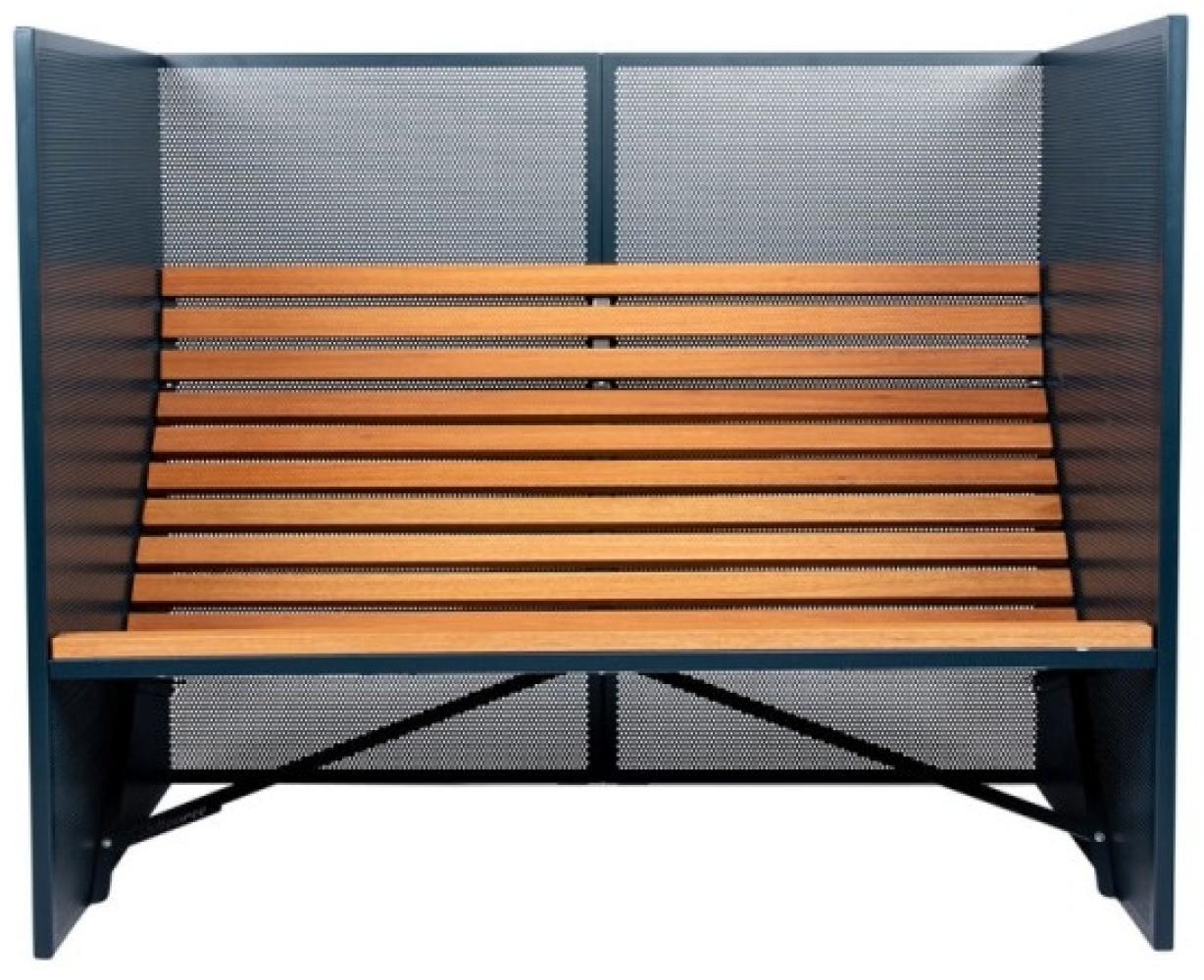 Patio Bench High - Outdoor Grau-Blau Bild 1