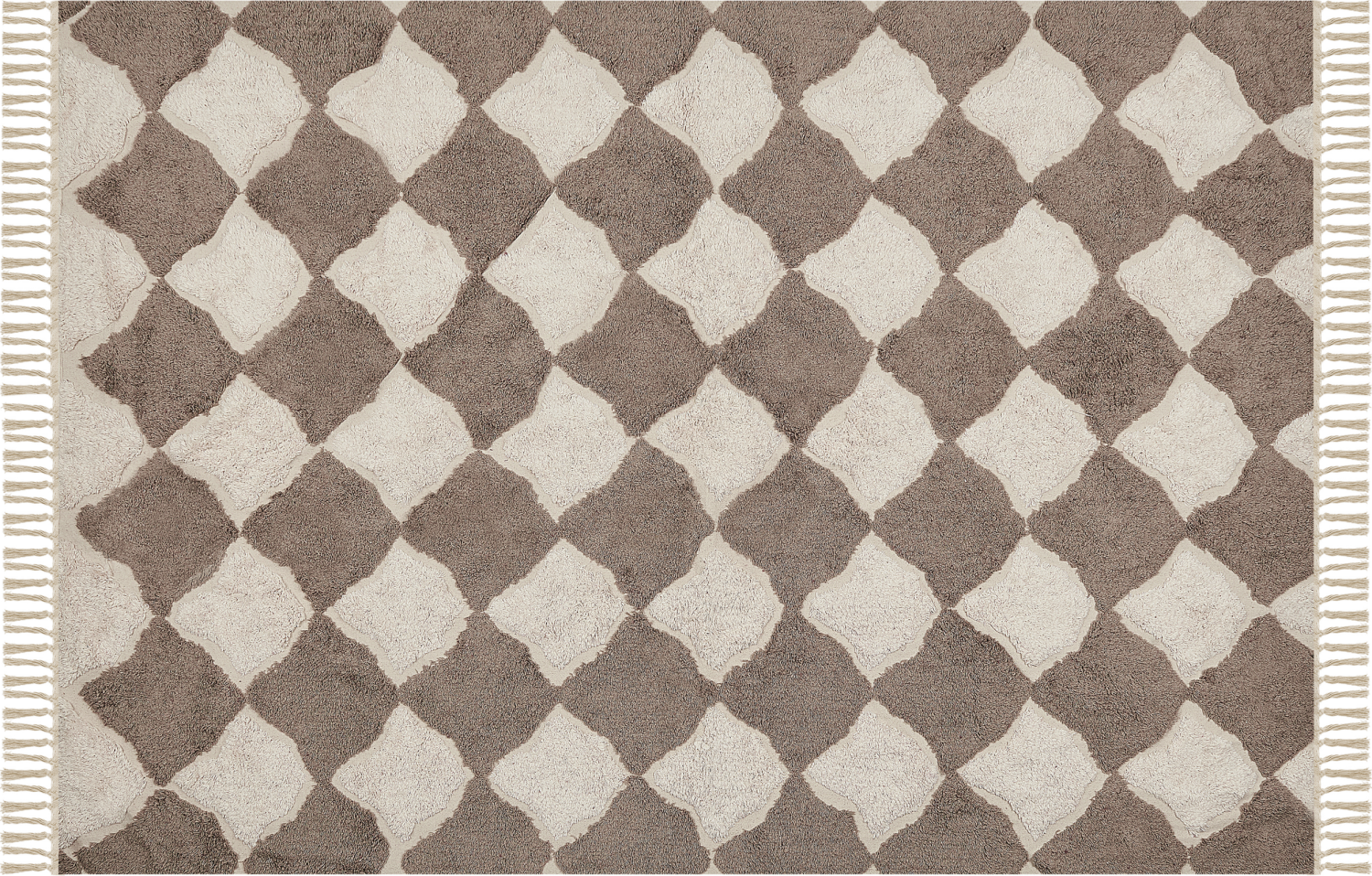 Teppich Baumwolle braun beige 160 x 230 cm SINOP Bild 1